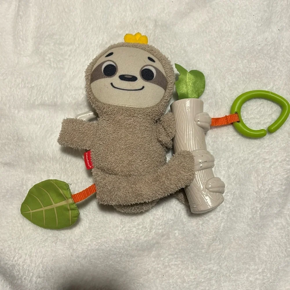 Fisher-Price Slow Much Fun Stroller Sloth Plush